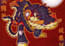 design a stylized creature or monster character